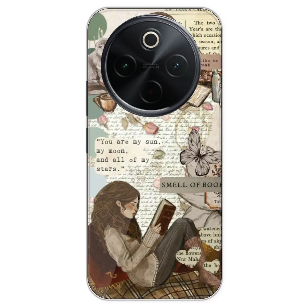 Book Collage - Printed Silicone Case For IQOO Z10