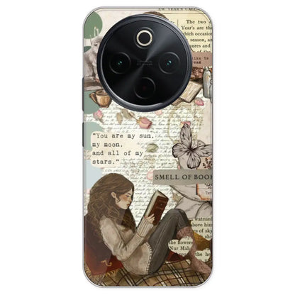 Book Collage - Printed Silicone Case For IQOO Z10