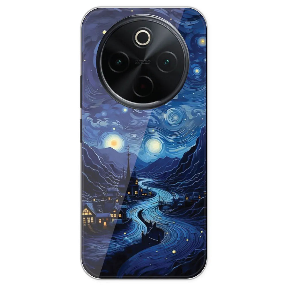 The Starry Night - Printed Silicone Case For IQOO Z10