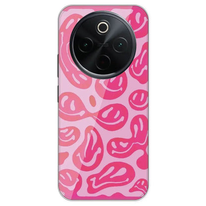 Pink Smilies - Printed Silicone Case For IQOO Z10