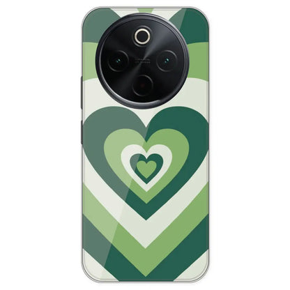 Dark Green Hearts - Printed Silicone Case For IQOO Z10