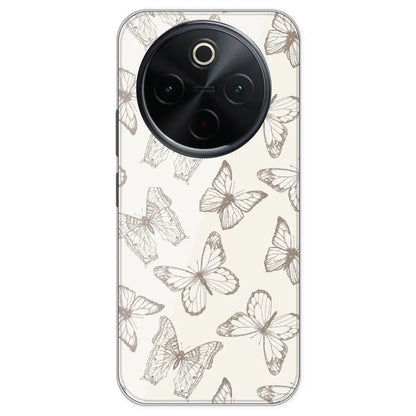 White Butterflies - Printed Silicone Case For IQOO Z10