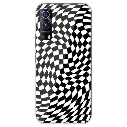 Checks - Printed Silicone Case For IQOO Z3