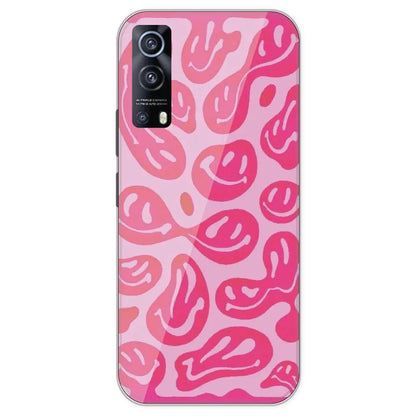 Pink Smilies - Printed Silicone Case For IQOO Z3