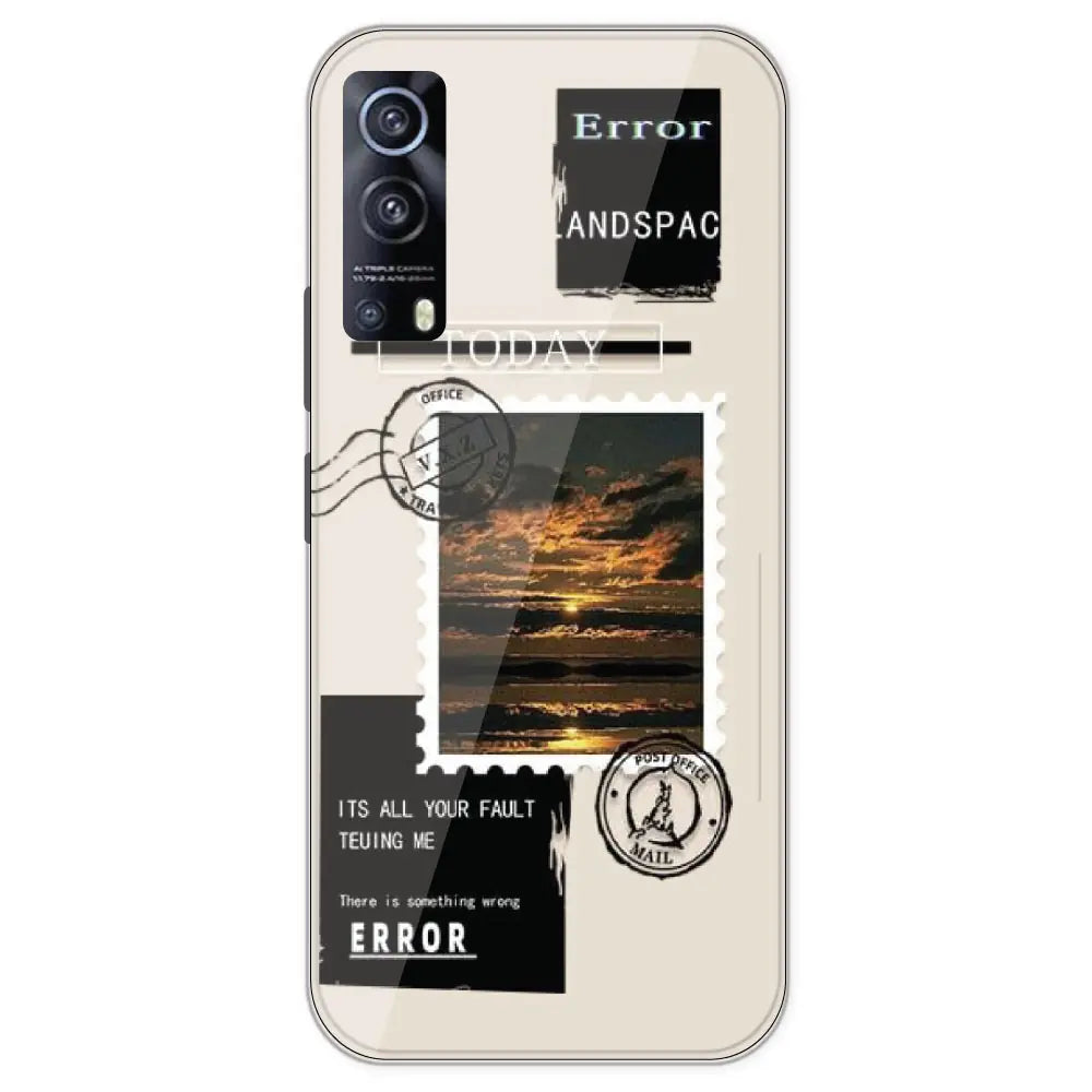 Post Card - Printed Silicone Case For IQOO Z3