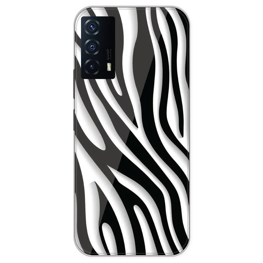 Zebra Print - Printed Silicone Case For IQOO Z5