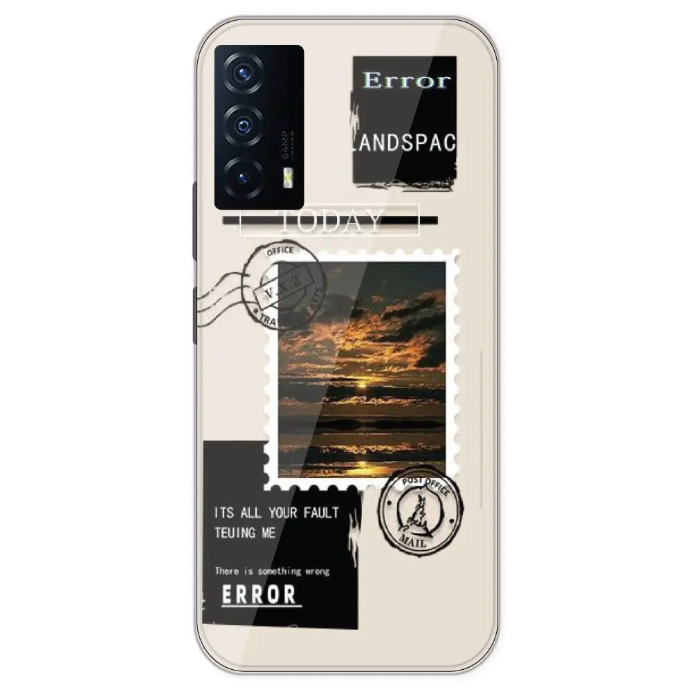 Post Card - Printed Silicone Case For IQOO Z5