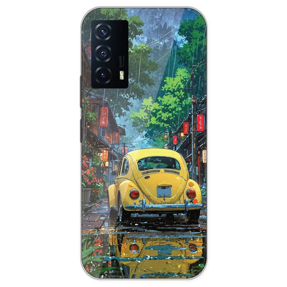 Yellow Bettle  - Printed Silicone Case For IQOO Z5
