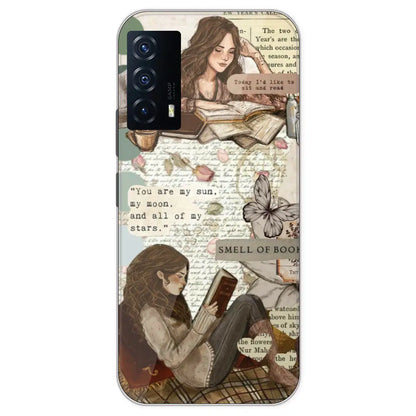 Book Collage - Printed Silicone Case For IQOO Z5