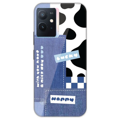 Cow Print Collage - Printed Silicone Case For IQOO Z6