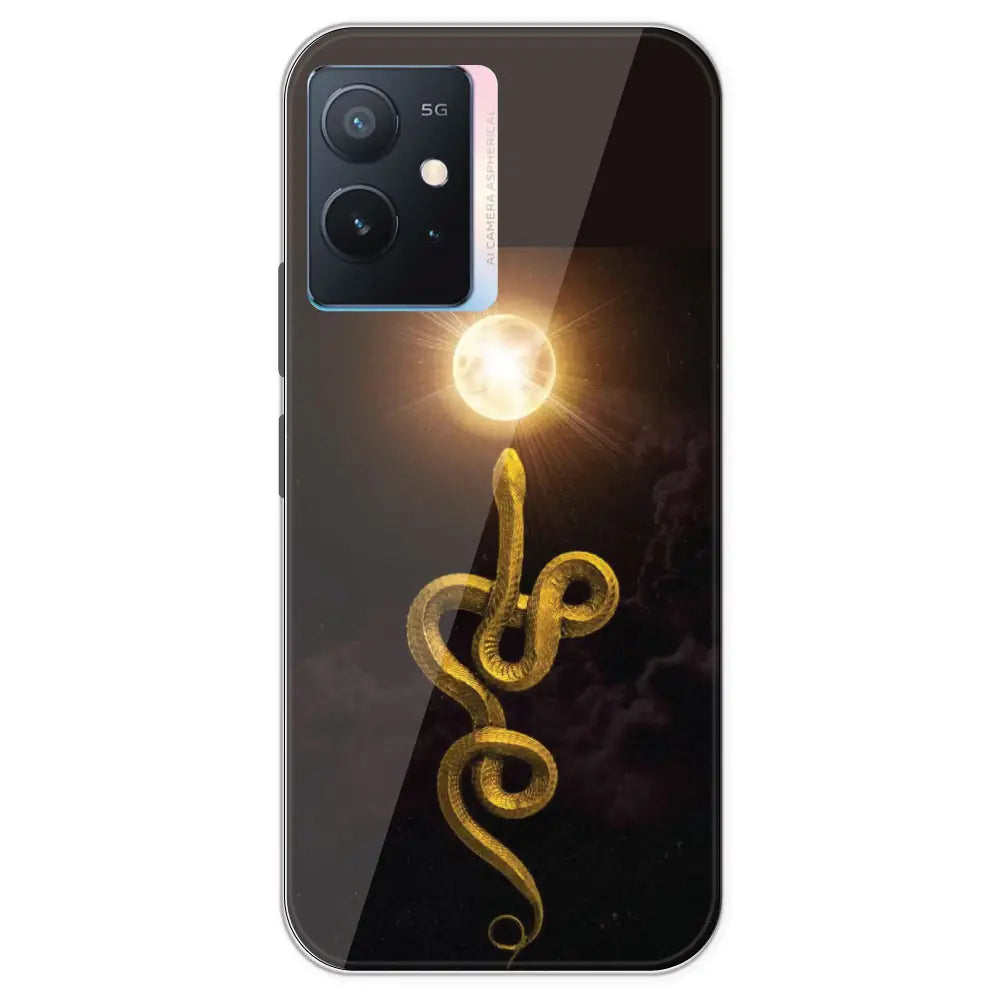 Golden Serpent - Printed Silicone Case For IQOO Z6