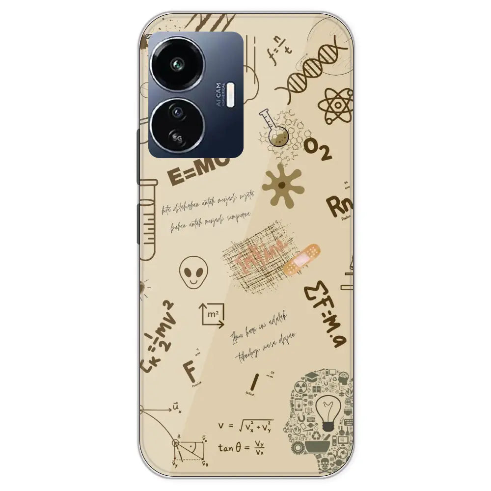 Physics Collage - Printed Silicone Case For IQOO Z6 Lite
