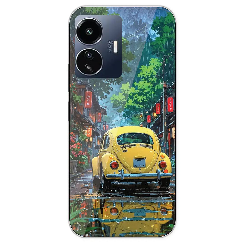 Yellow Bettle  - Printed Silicone Case For IQOO Z6 Lite