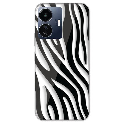 Zebra Print - Printed Silicone Case For IQOO Z6 Lite