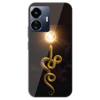Golden Serpent - Printed Silicone Case For IQOO Z6 Lite
