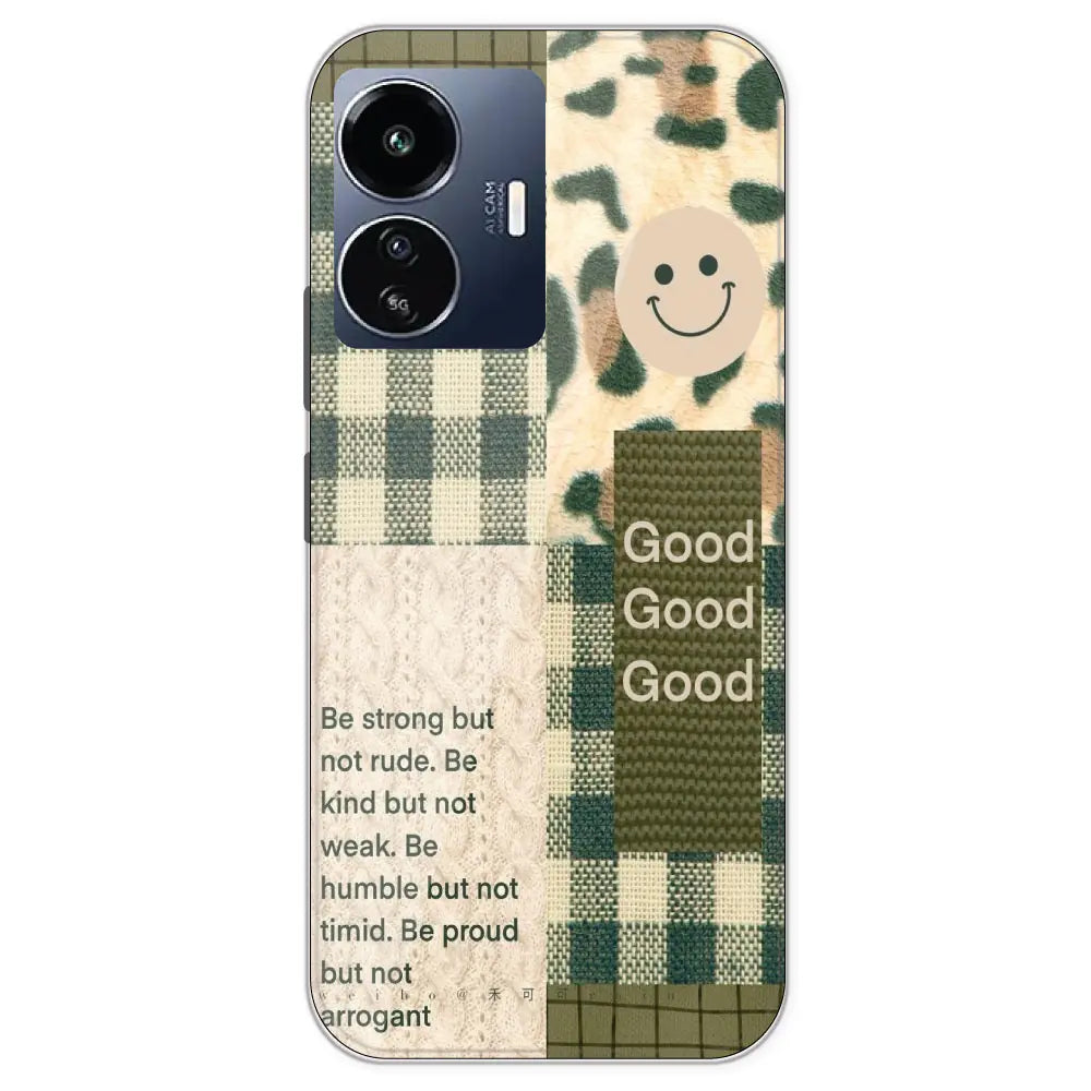 Patchwork Positivity - Printed Silicone Case For IQOO Z6 Lite