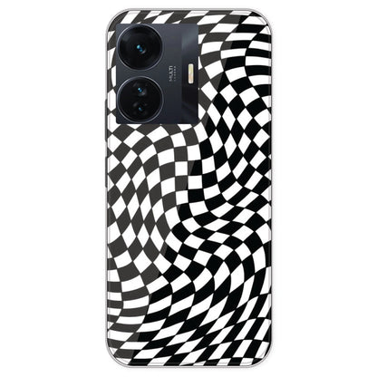 Checks - Printed Silicone Case For IQOO Z6 Pro