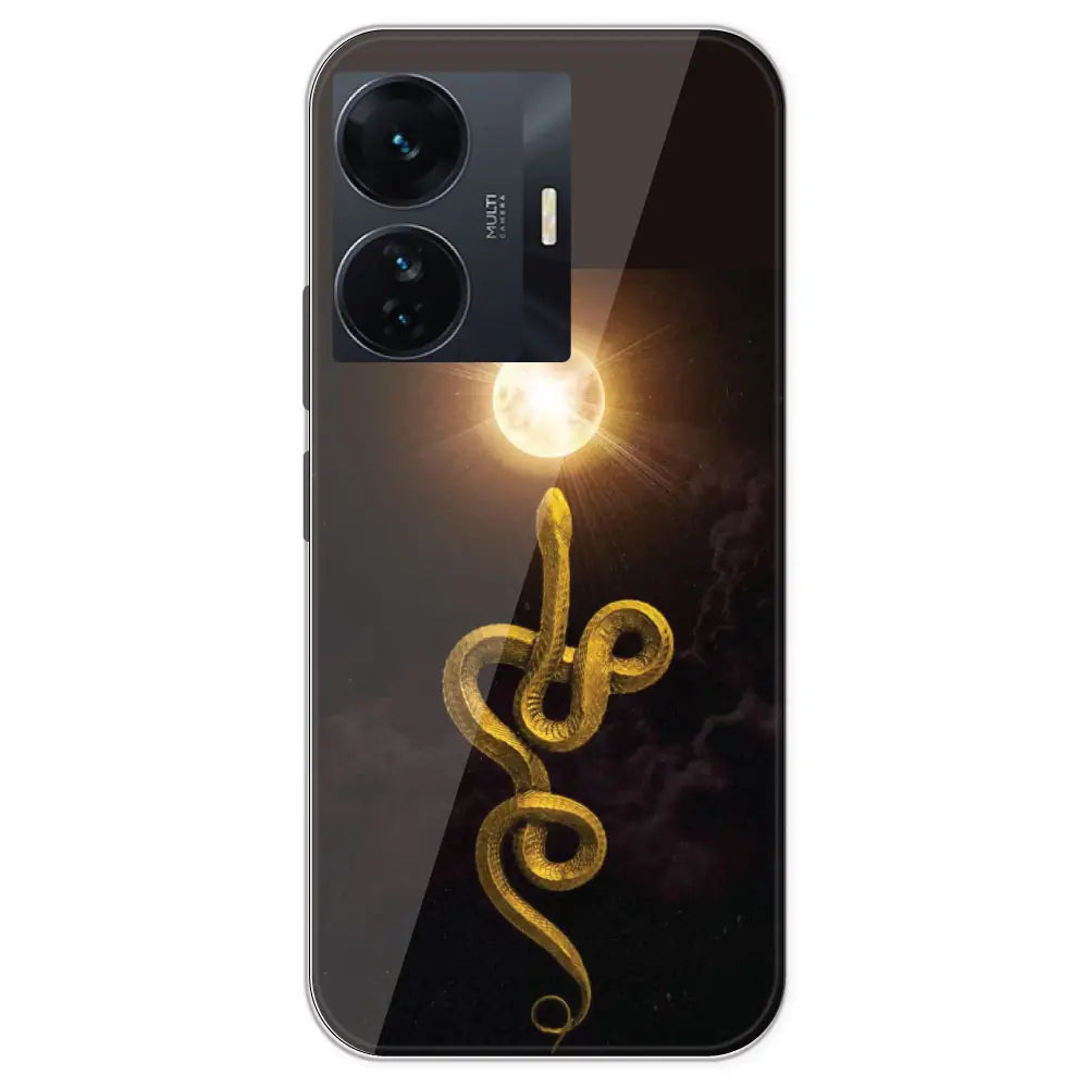 Golden Serpent - Printed Silicone Case For IQOO Z6 Pro