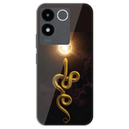 Golden Serpent - Printed Silicone Case For IQOO Z7 Pro