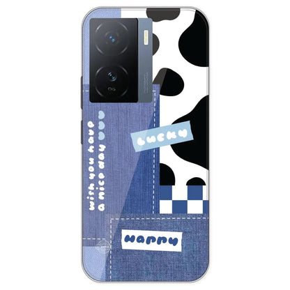 Cow Print Collage - Printed Silicone Case For IQOO Z7