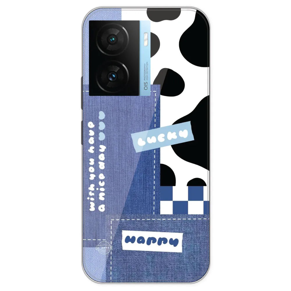 Cow Print Collage - Printed Silicone Case For IQOO Z7S