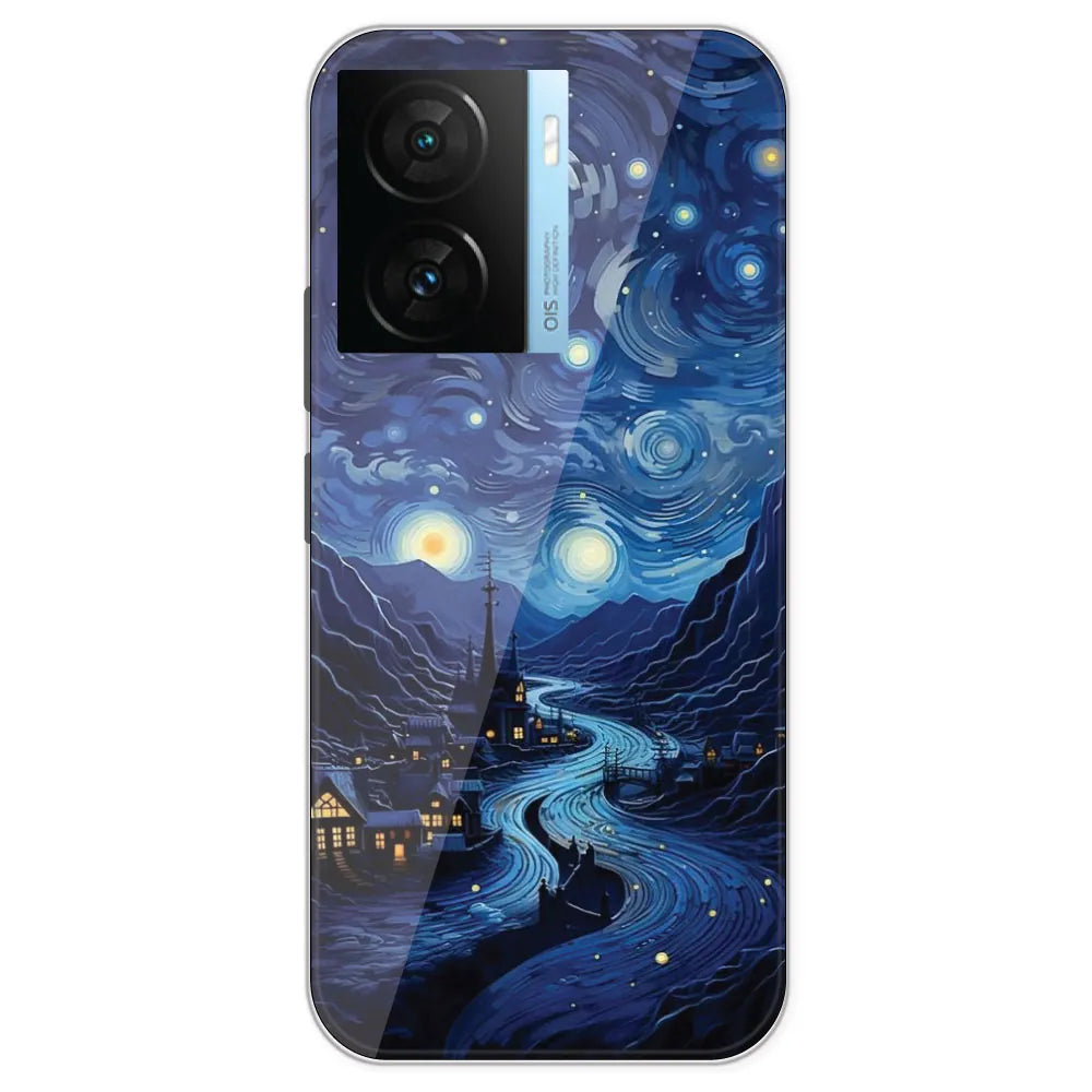 The Starry Night - Printed Silicone Case For IQOO Z7S