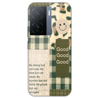 Patchwork Positivity - Printed Silicone Case For IQOO Z7