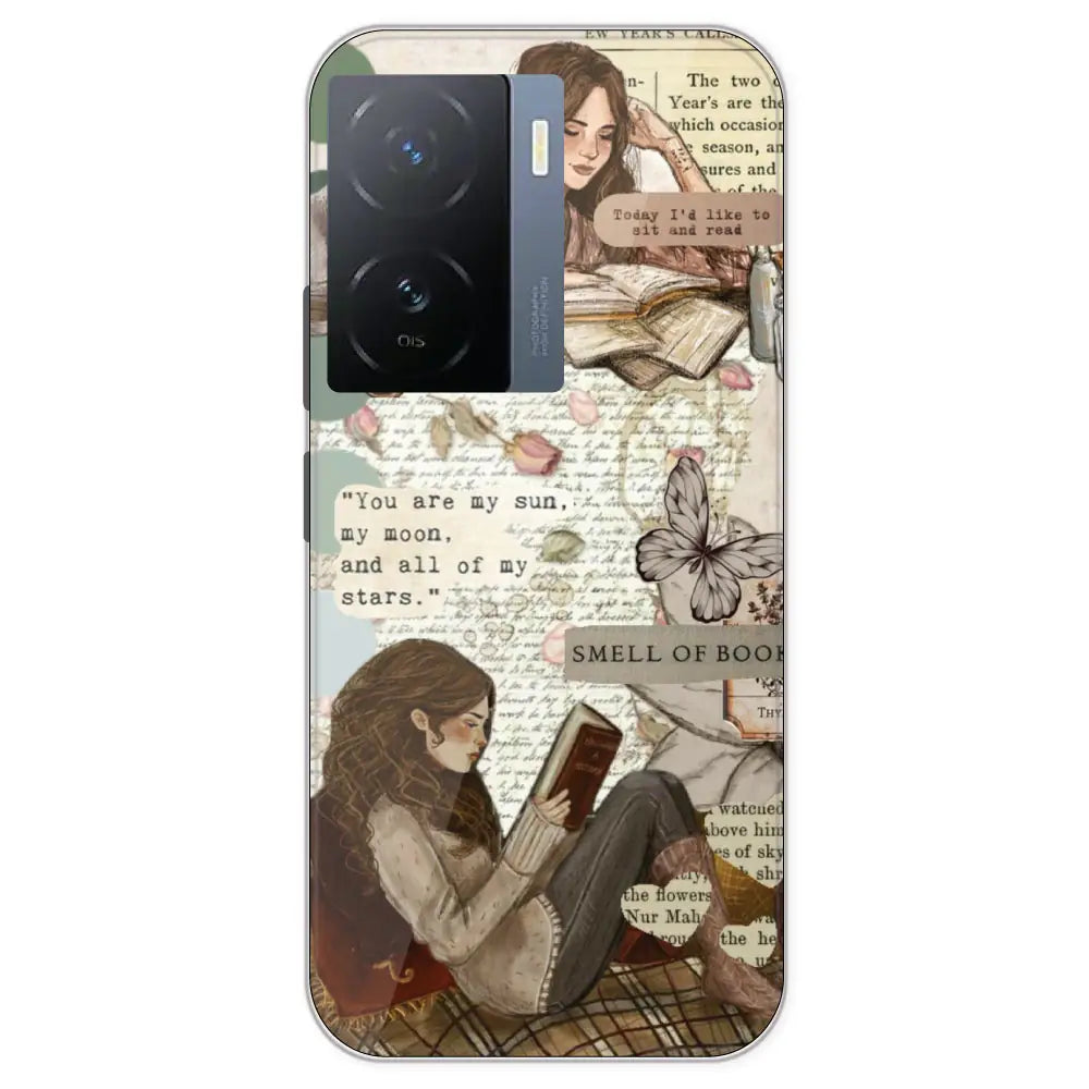 Book Collage - Printed Silicone Case For IQOO Z7