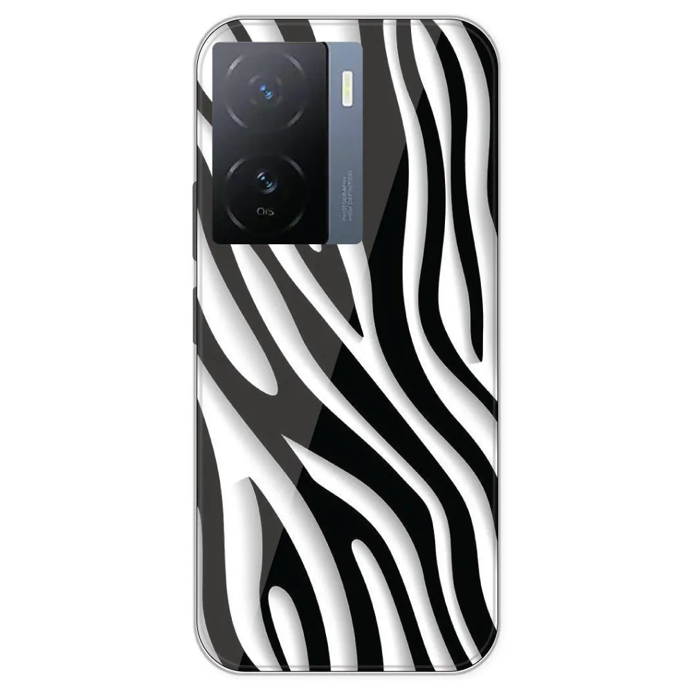Zebra Print - Printed Silicone Case For IQOO Z7