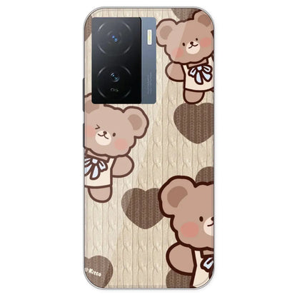 Teddy Heart - Printed Silicone Case For IQOO Z7