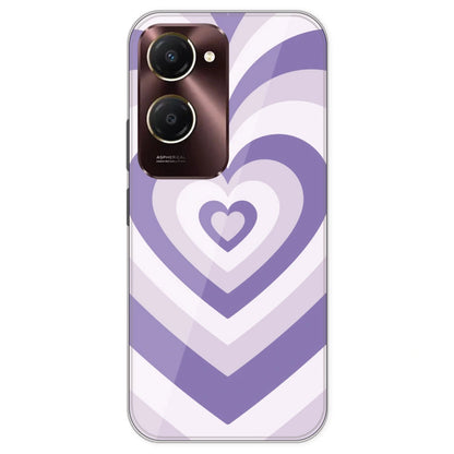 Dark Purple Hearts - Printed Silicone Case For IQOO Z9 Lite