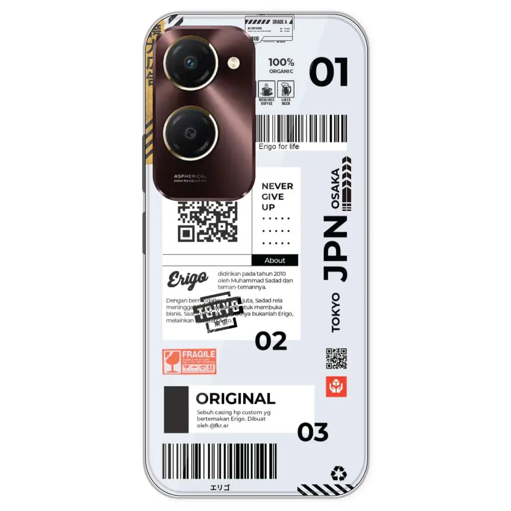 Barcode Labels - Printed Silicone Case For IQOO Z9 Lite