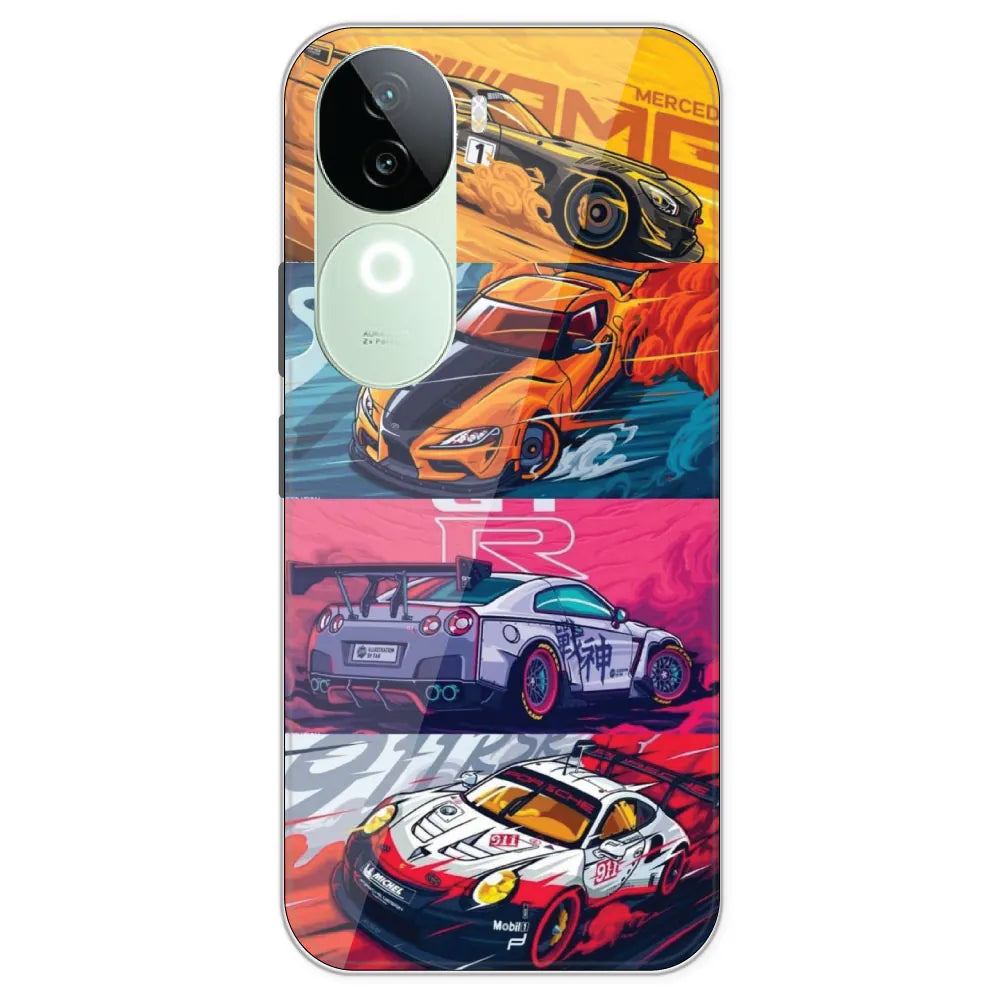 Sports Cars - Printed Silicone Case For IQOO Z9S