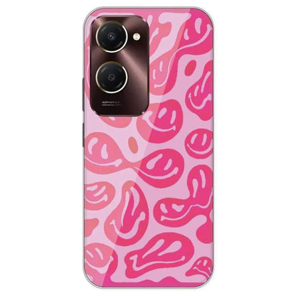 Pink Smilies - Printed Silicone Case For IQOO Z9S Lite