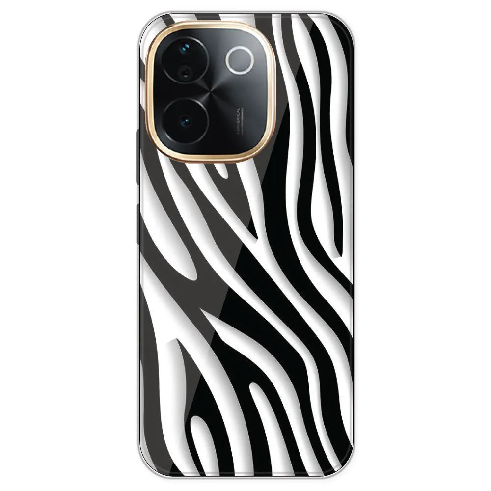 Zebra Print - Printed Silicone Case For IQOO Z9S Pro