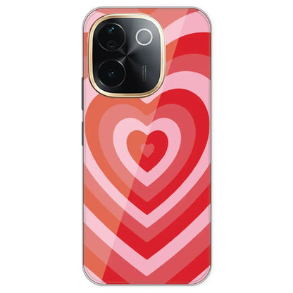 Red Hearts - Printed Silicone Case For IQOO Z9S Pro