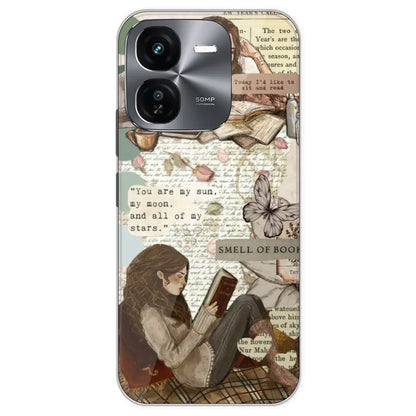 Book Collage - Printed Silicone Case For IQOO Z9X