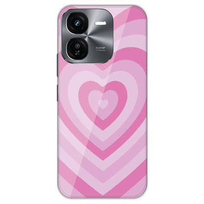 Pink Hearts - Printed Silicone Case For IQOO Z9X