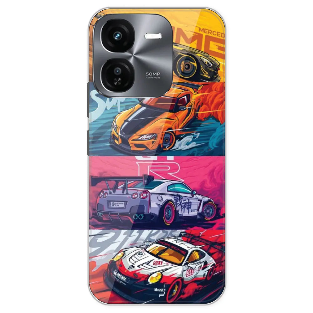 Sports Cars - Printed Silicone Case For IQOO Z9X