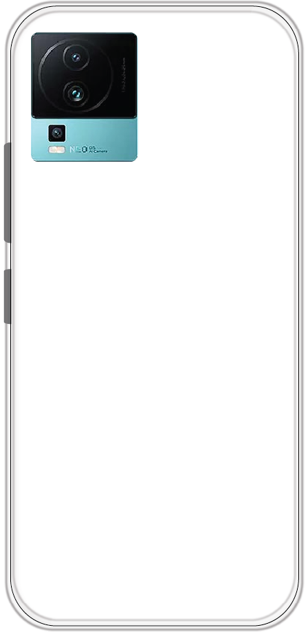 iQOO Neo 7 Pro back cover mockup - customisable soft silicone case