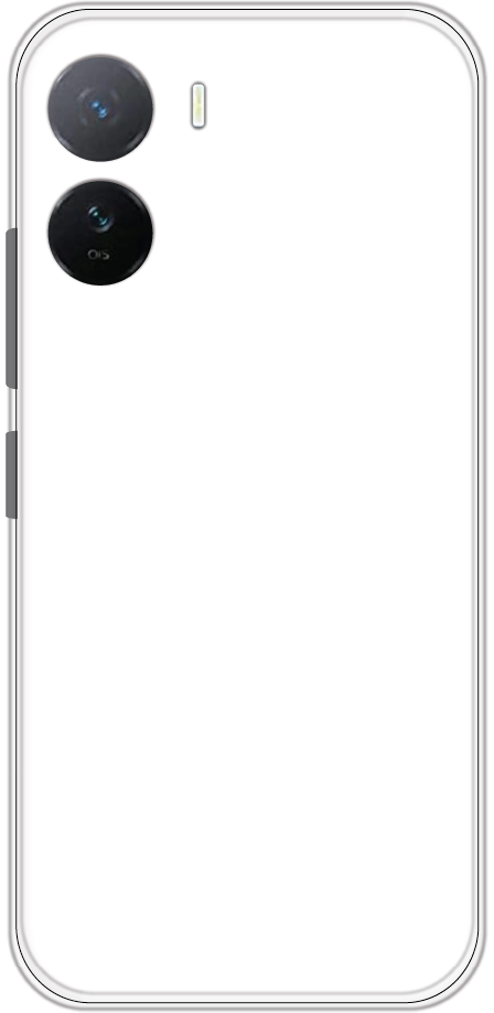 iQOO Z7s back cover mockup - customisable soft silicone case
