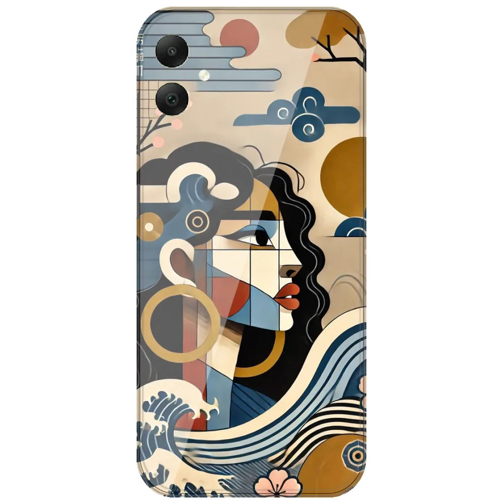 Japanese Wave Muse - Printed Silicone Case for Samsung Galaxy A06