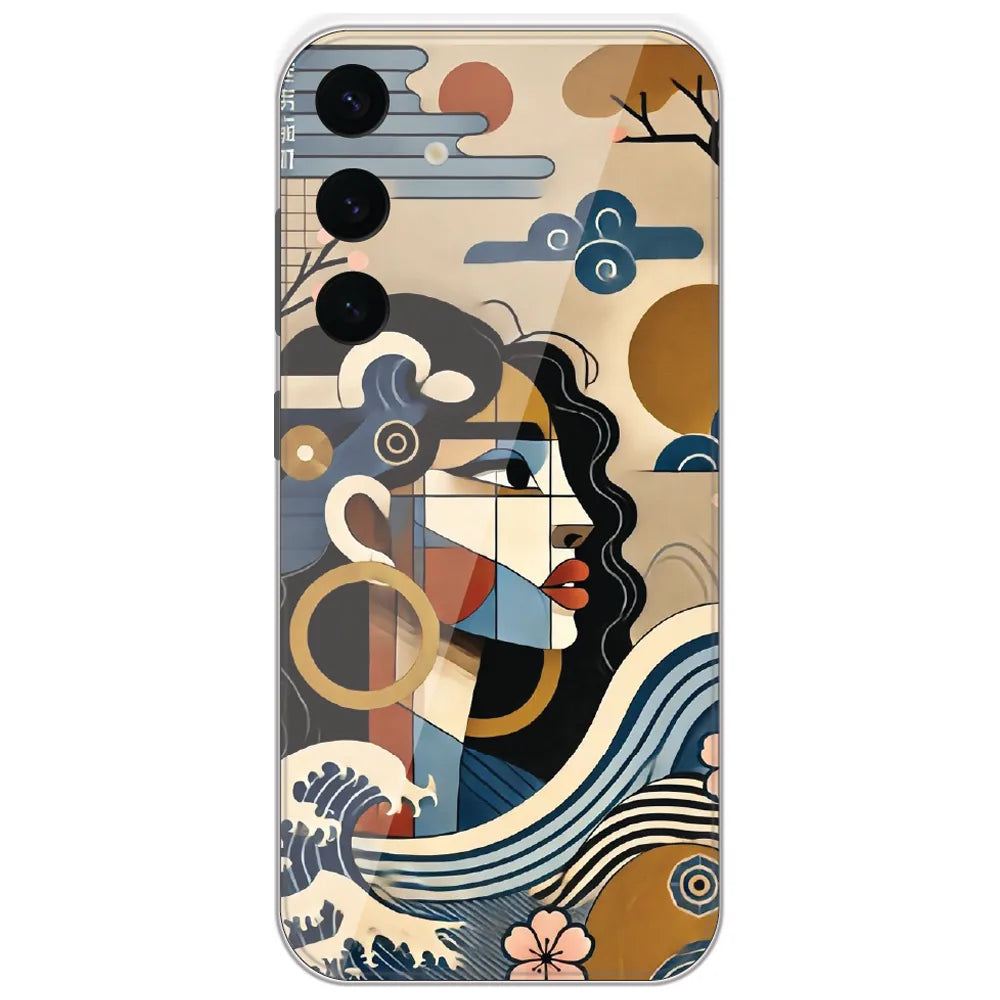 Japanese Wave Muse - Printed Silicone Case for Samsung Galaxy S24 Plus