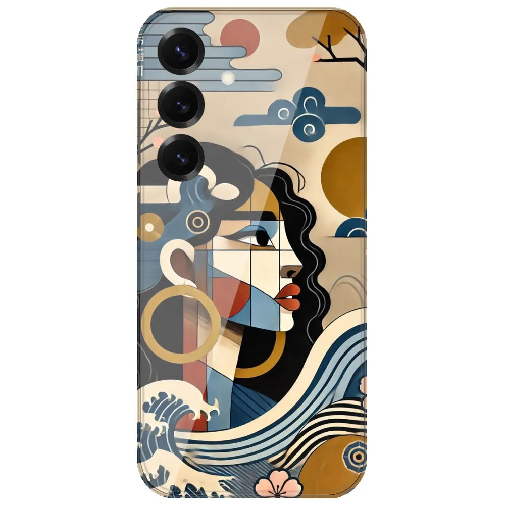 Japanese Wave Muse - Printed Silicone Case for Samsung Galaxy S25 FE