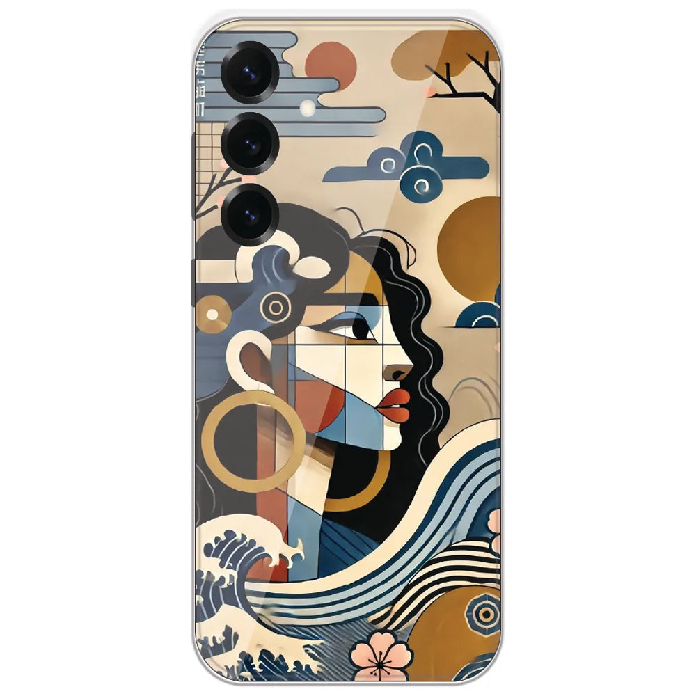 Japanese Wave Muse - Printed Silicone Case for Samsung Galaxy S25 Plus