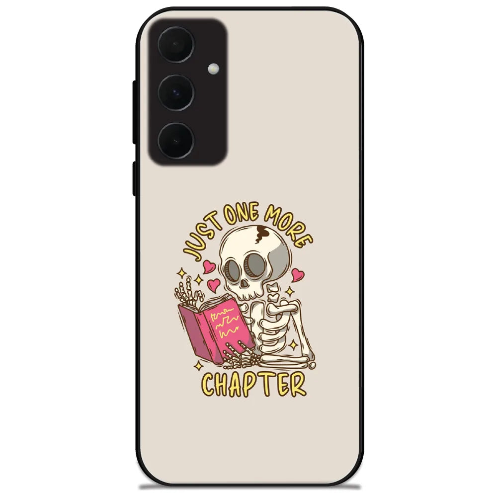 Just One More Chapter - Glossy Metal Silicone Case for Samsung Galaxy A35