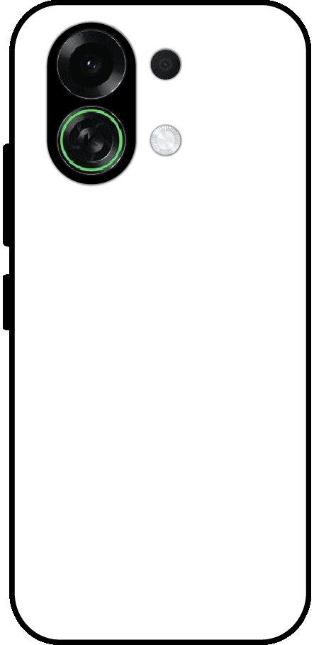 Oppo K13 Turbo 5G back cover mockup - customisable glossy metal silicone case
