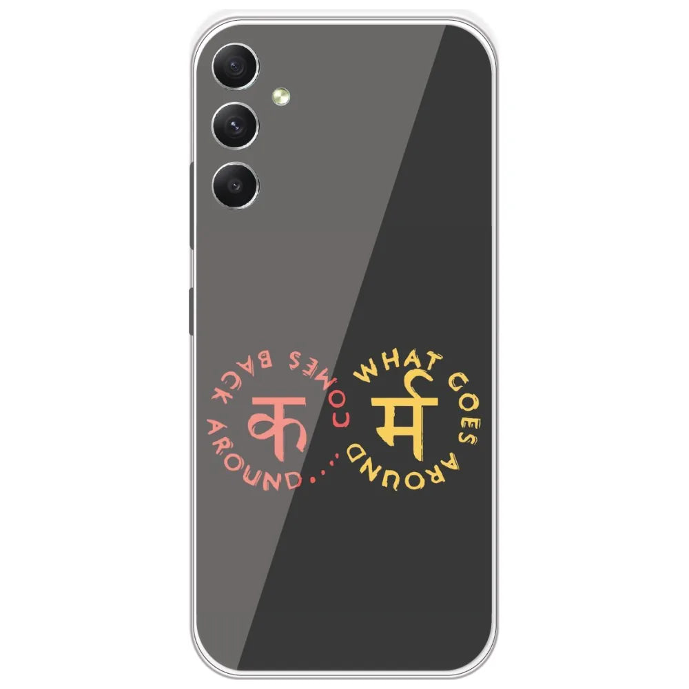 Karma Comes Around - Printed Silicone Case for Samsung Galaxy A34
