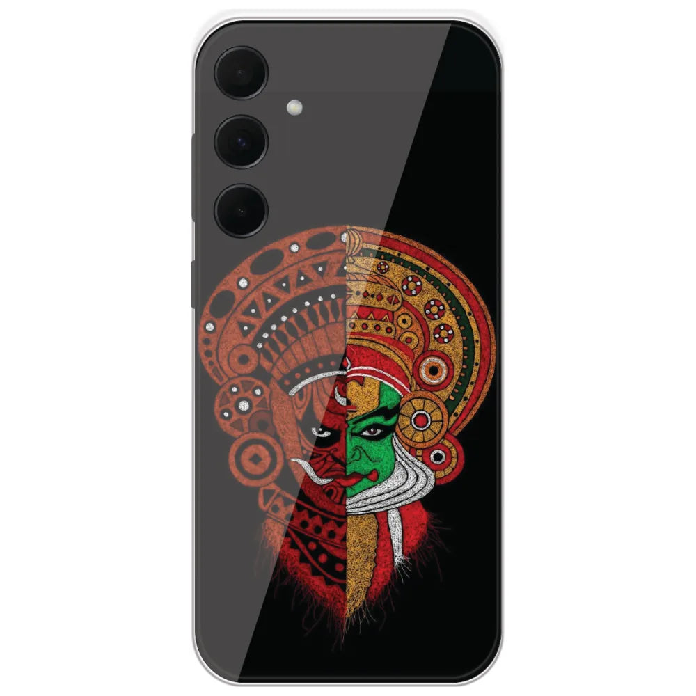 Kathakali Face Art - Printed Silicone Case for Samsung Galaxy A35