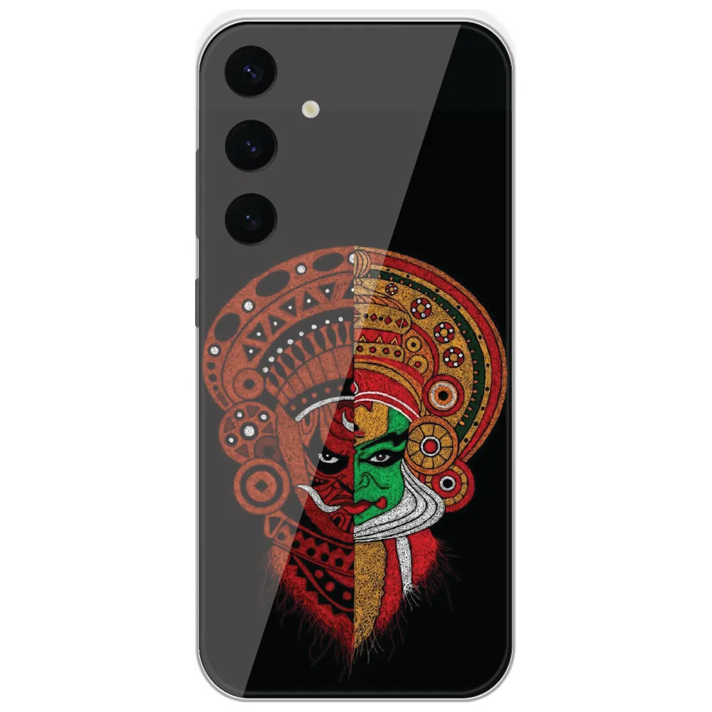Kathakali Face Art - Printed Silicone Case for Samsung Galaxy S24 Plus